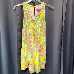 Lilly Pulitzer For Target Happy Place Challis Romper Women's Size XS Floral
